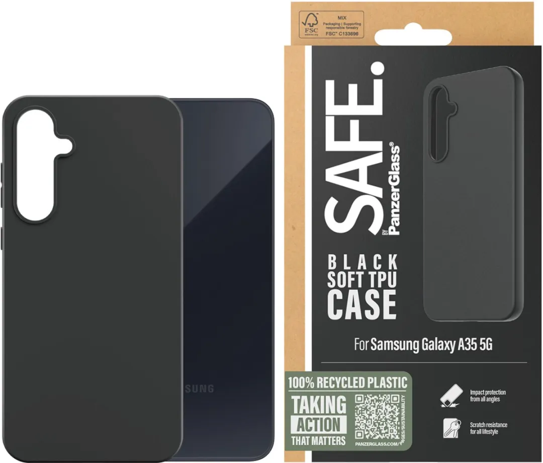 PanzerGlass SAFE hoesje Samsung Galaxy A35 5G - Zwart