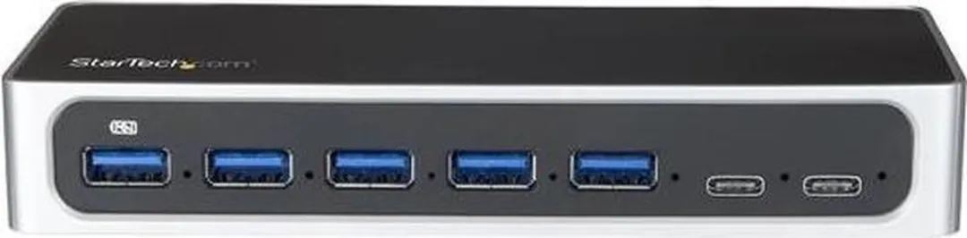 Startech HB30C5A2CSC USB Hub - Zwart/Zilver