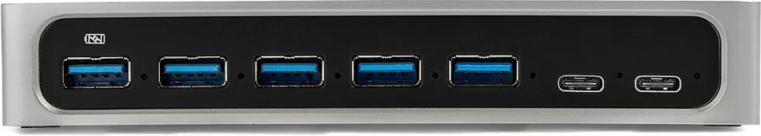 Startech HB30C5A2CSC USB Hub - Zwart/Zilver