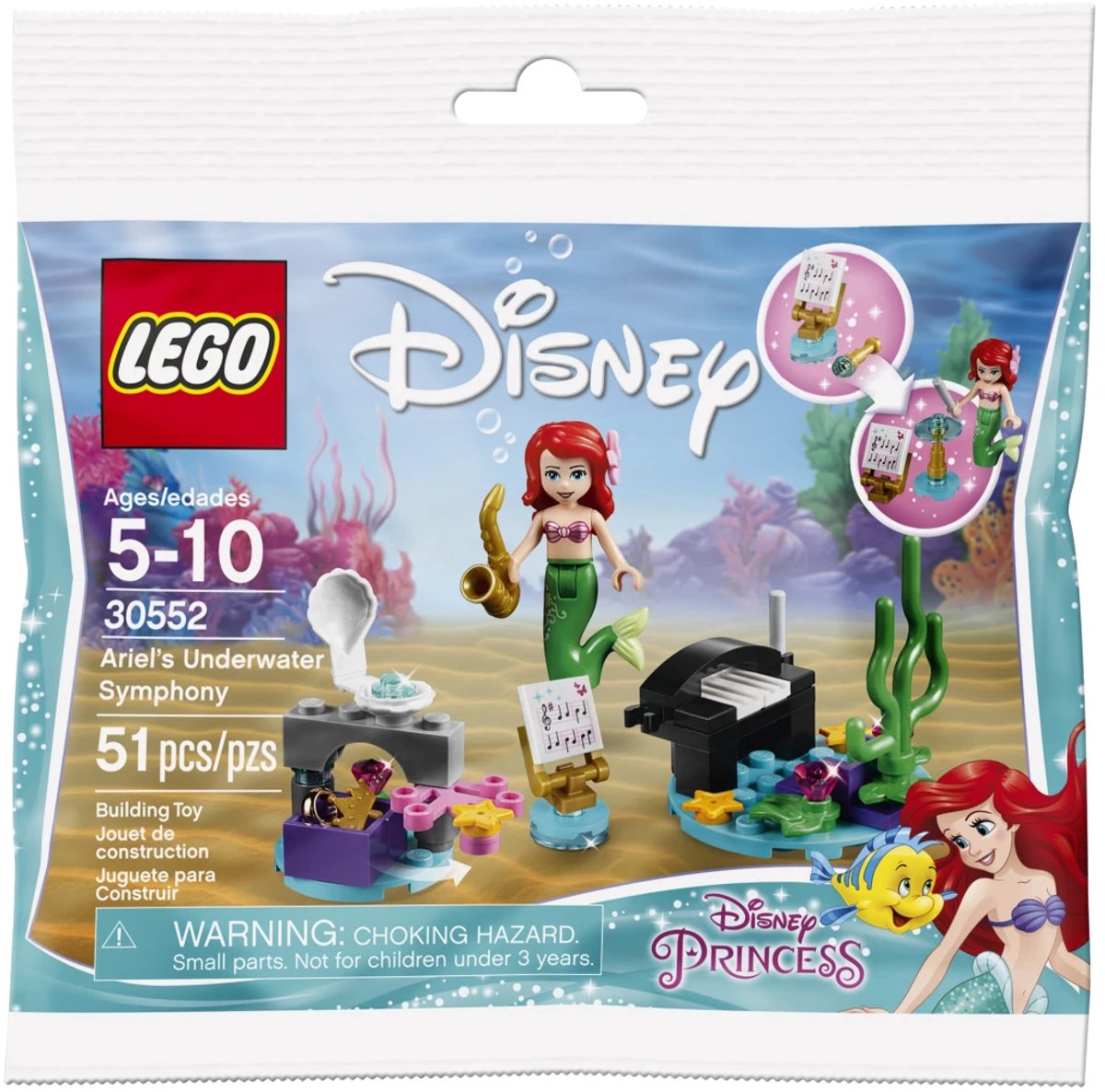 LEGO 30552 Disney - Ariel's Onderwater Symphony (Polybag)