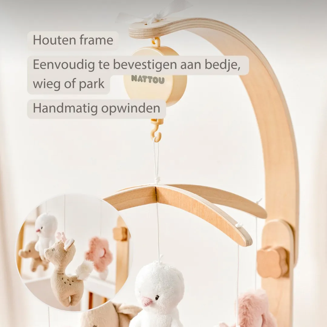 Nattou FanFan Muziekmobiel - Houten Boxmobiel