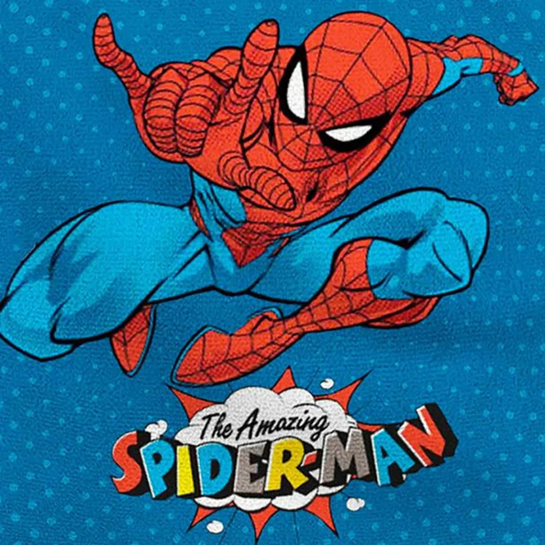 Marvel Spider-Man Badcape - Blauw - 60x120cm