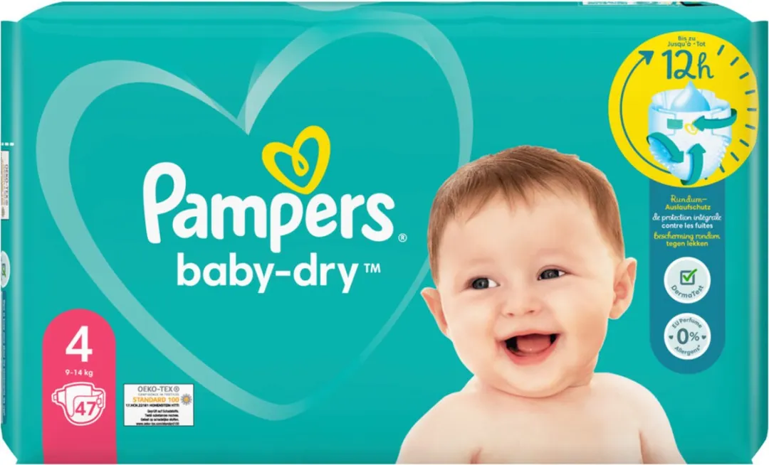 Pampers Baby-Dry Maat 4 Luiers 9-14kg