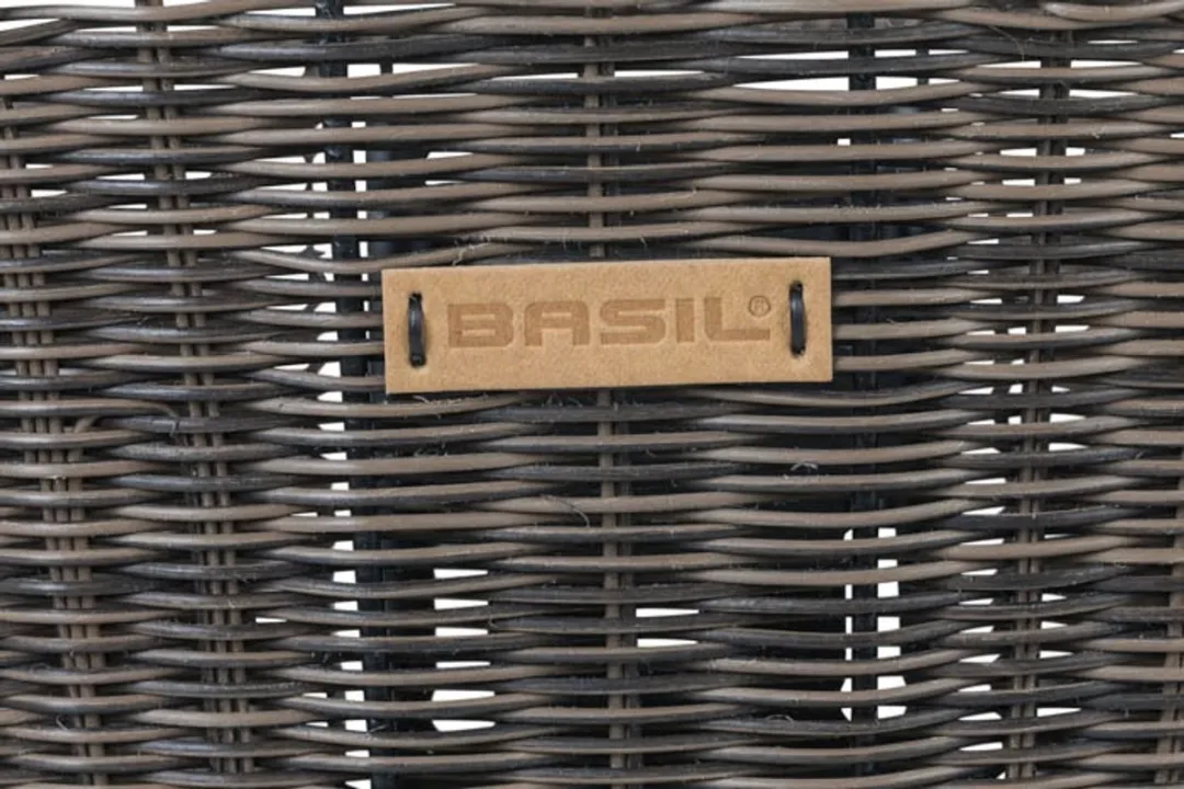 Basil Bremen Rattan Look Fietsmand - 35L - Bruin
