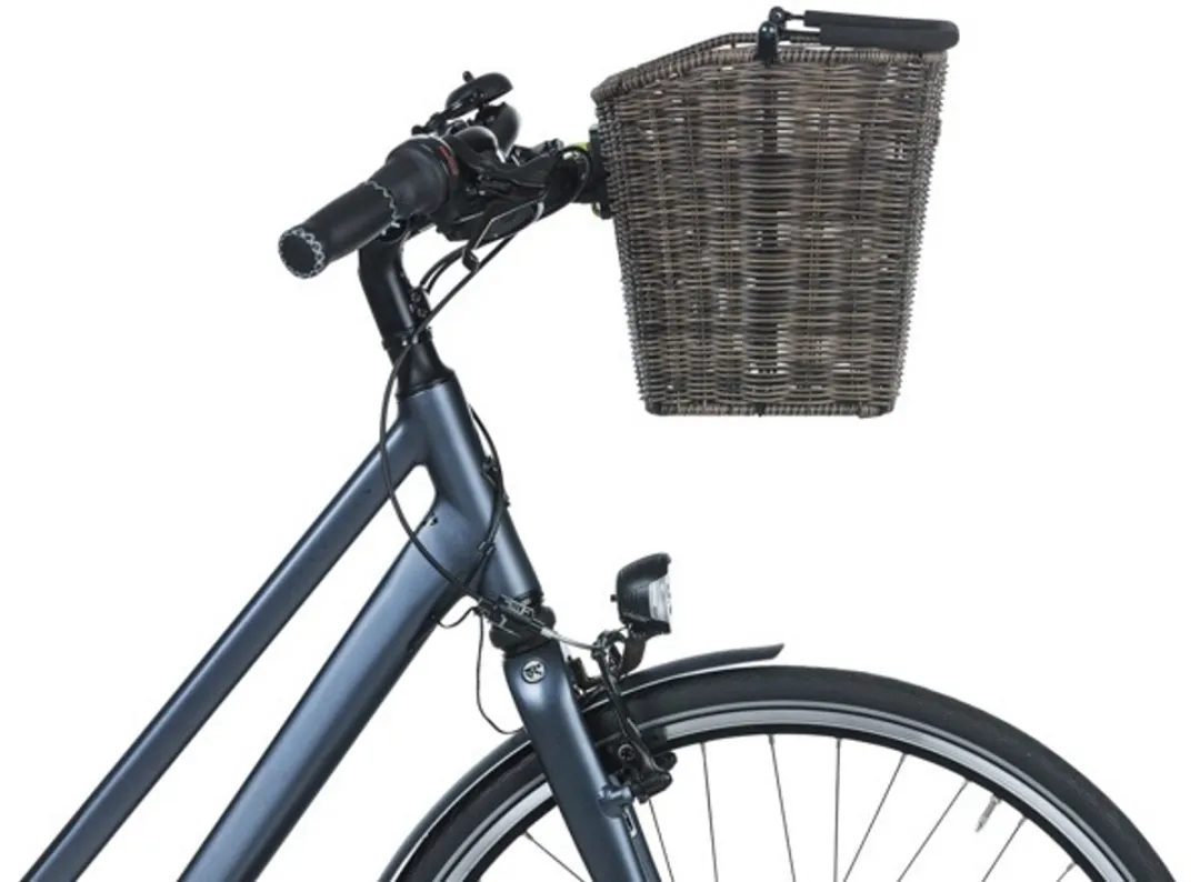 Basil Bremen Rattan Look Fietsmand - 35L - Bruin