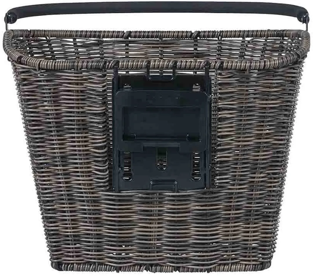 Basil Bremen Rattan Look Fietsmand - 35L - Bruin