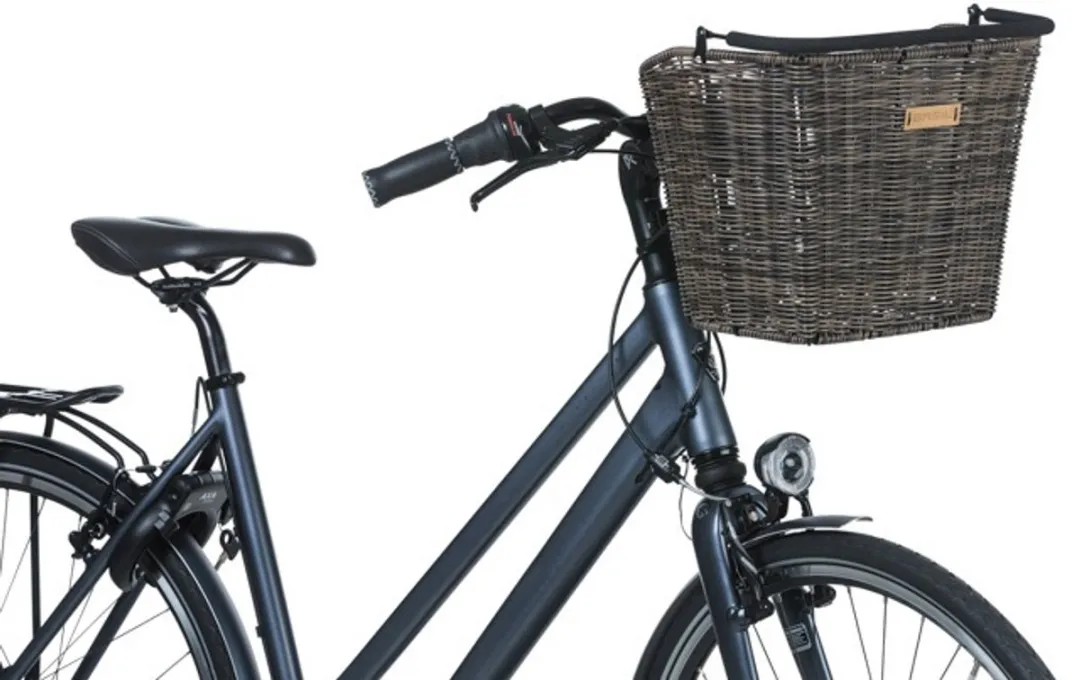 Basil Bremen Rattan Look Fietsmand - 35L - Bruin - afbeelding 6 van 6