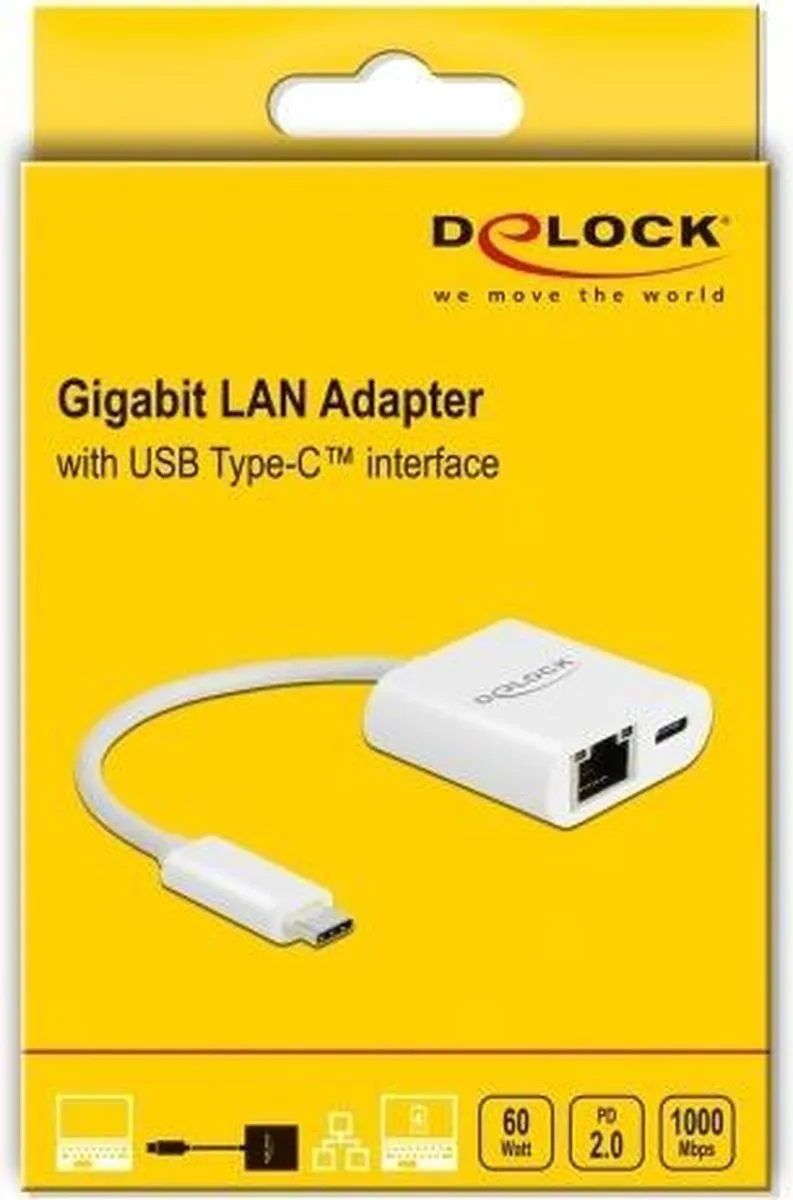 Delock 65402 Netwerkkaart Ethernet 5000 Mbit/s - Wit