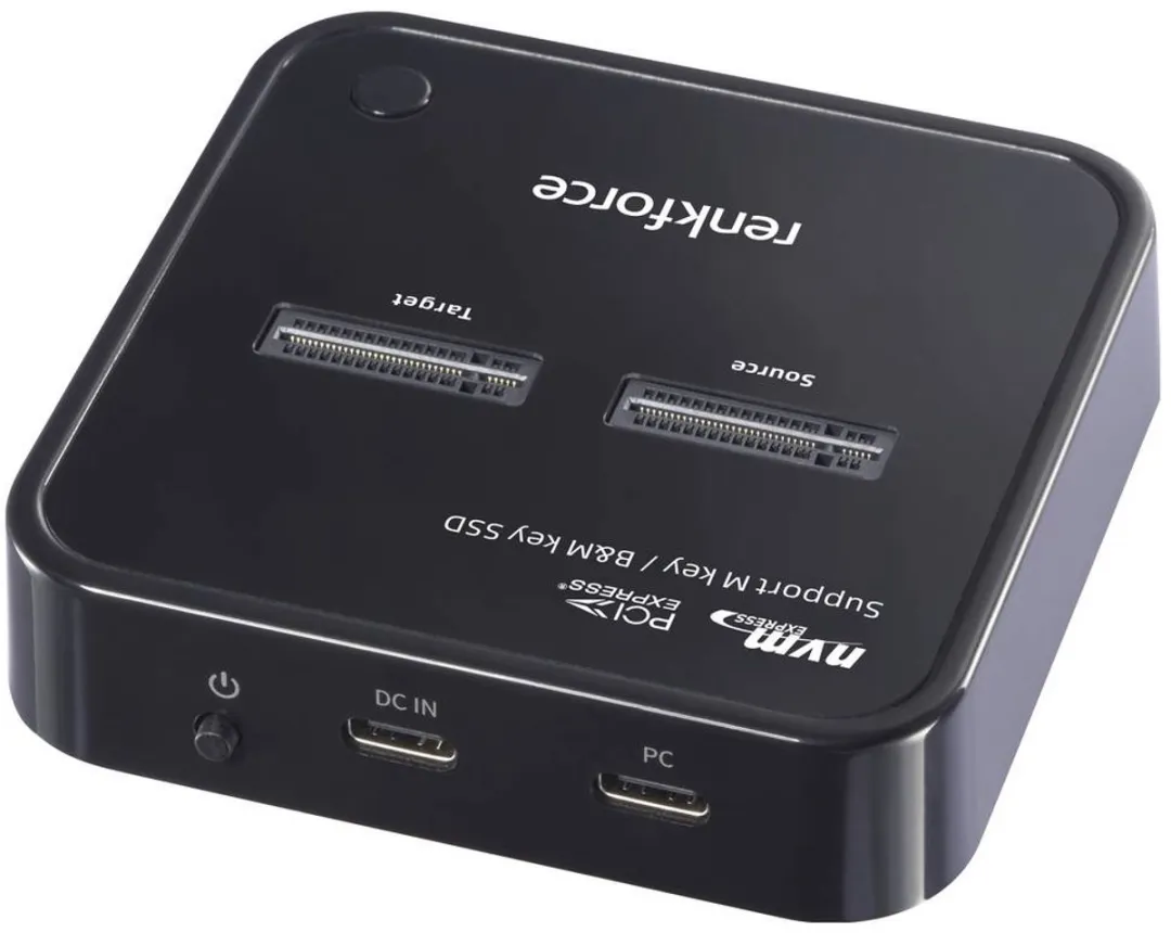Renkforce RF-TPCD-300 M.2 PCIe NVMe Kopieerstation - USB-C