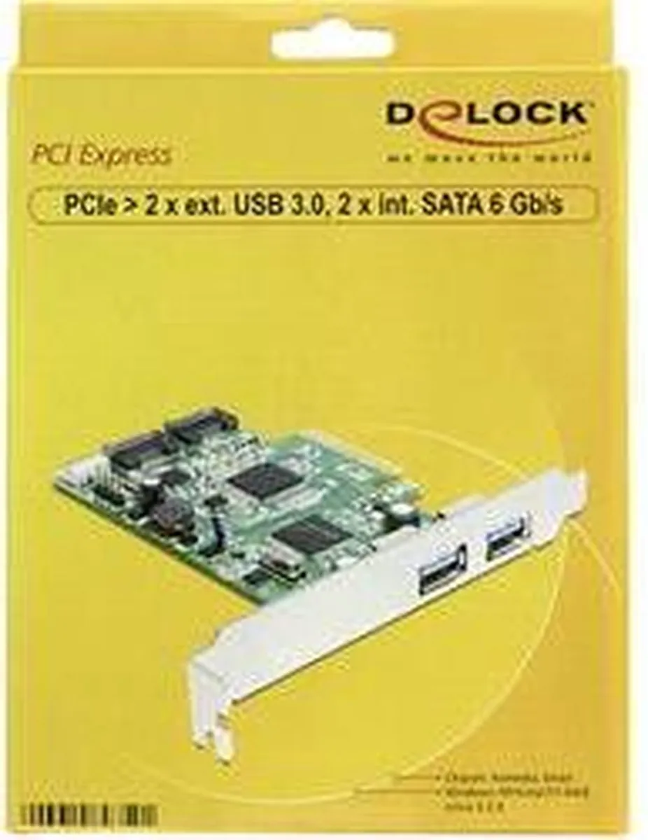 Delock 89359 PCI Express Kaart - 2x Extern USB 3.0