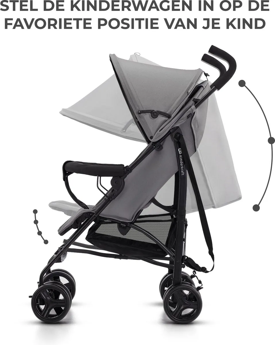 KinderKraft TIK Buggy Reisbuggy 6,5 kg Grijs
