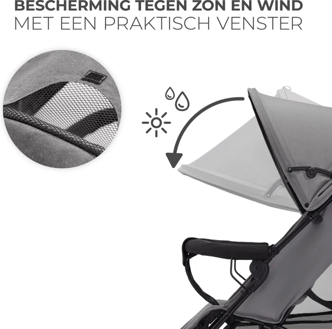 KinderKraft TIK Buggy Reisbuggy 6,5 kg Grijs