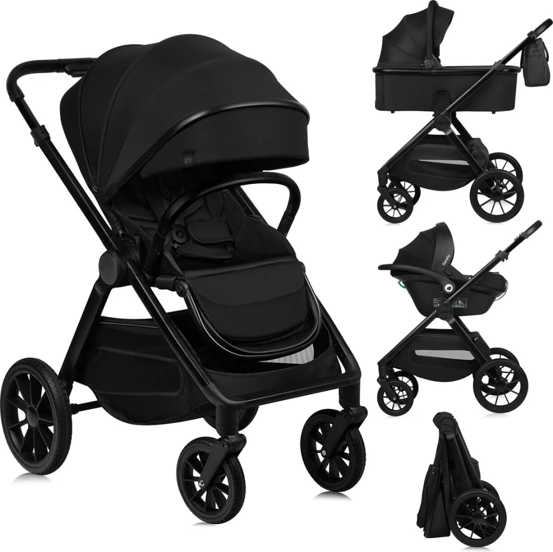 Lionelo Layla Kinderwagen 3in1 - All-terrain - Bruin