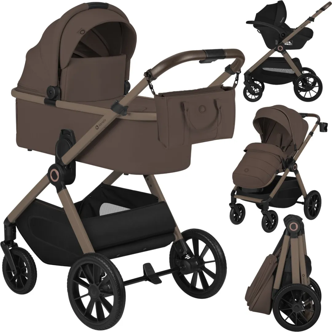 Lionelo Layla Kinderwagen 3in1 - All-terrain - Bruin