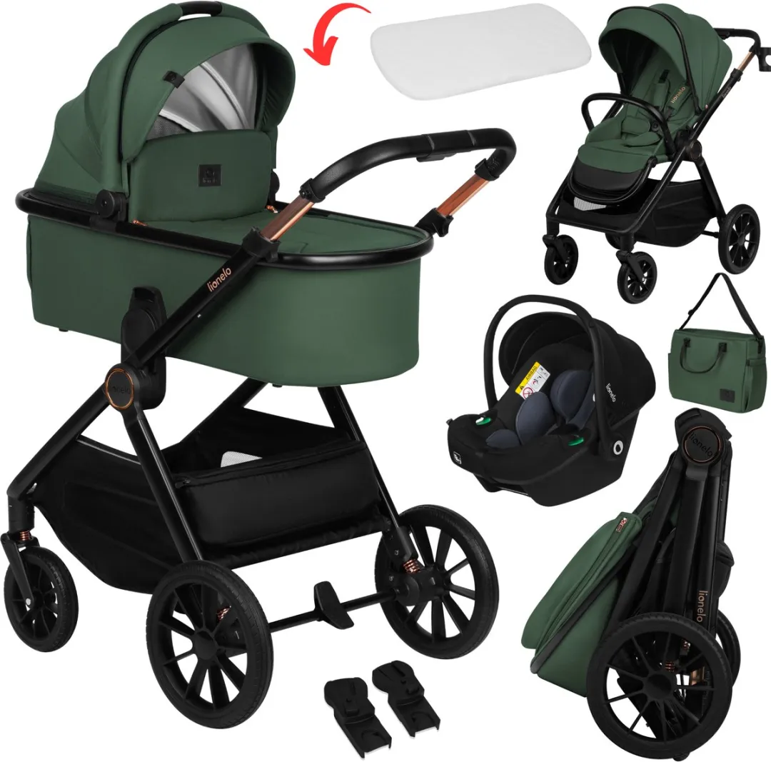 Lionelo Layla Kinderwagen 3in1 - All-terrain - Bruin