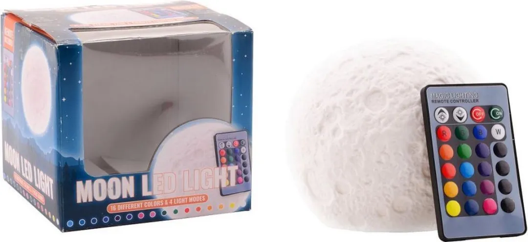 Johntoy Maanlamp Multicolor - Met Afstandsbediening