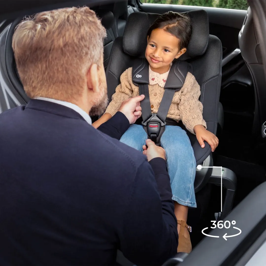 Kinderkraft I-GUARD PRO Autostoel – 61-105 cm – i-Size – Met Isofix – 360° Draaibaar – Zwart