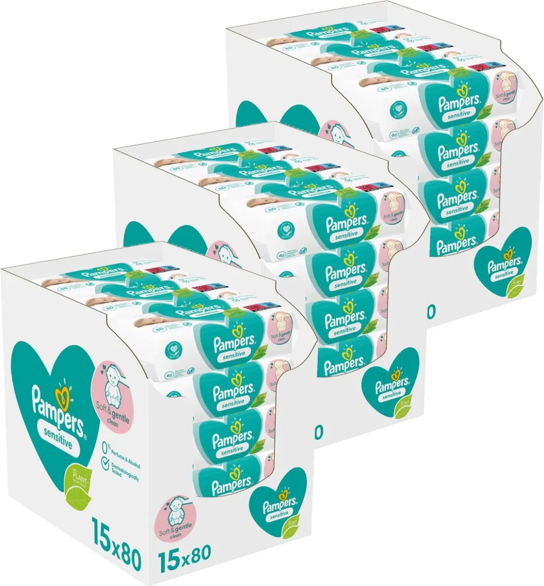 Pampers Sensitive Billendoekjes 3600 Stuks