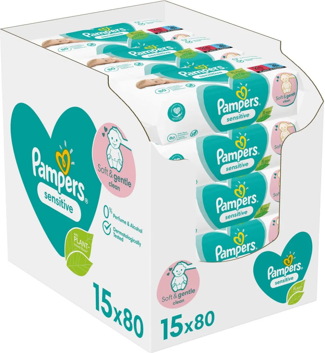 Pampers Sensitive Billendoekjes 3600 Stuks