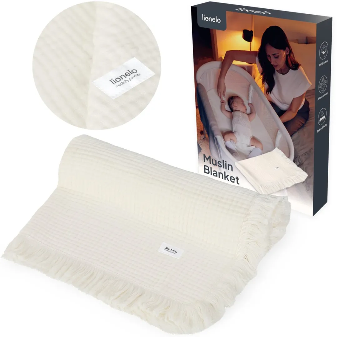 Lionelo Mousseline Deken 70x100cm - Grijs