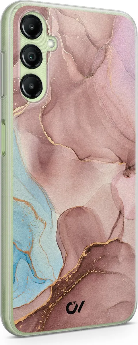 Casevibes Samsung Galaxy A14 5G Hoesje - Roze Marble Clouds