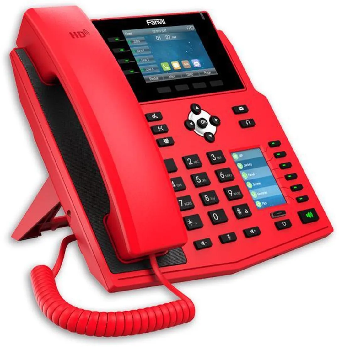 Fanvil X5U-R VoIP SIP Telefoon - Brandweerrood