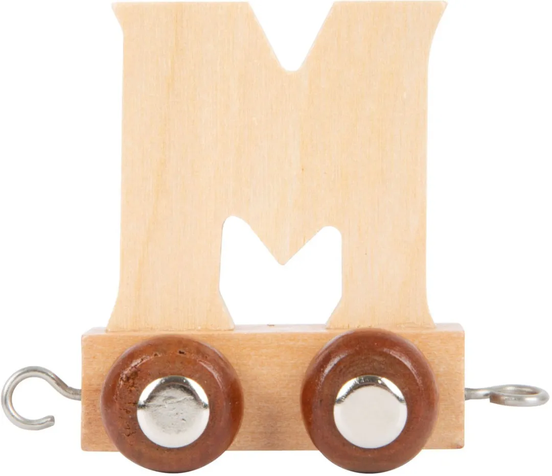 Small Foot - Houten Lettertrein - M - 12 stuks