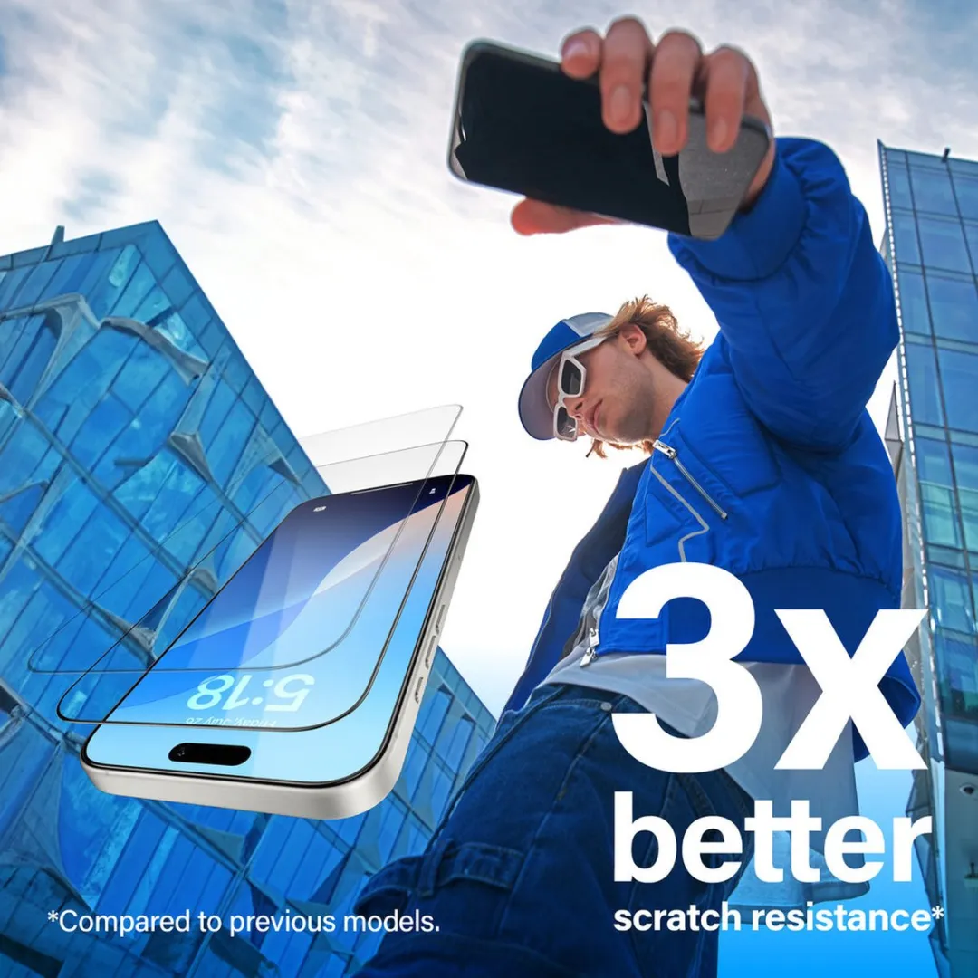 PanzerGlass Ultra-Wide Fit iPhone 16 Plus Schermbeschermer - Case Friendly