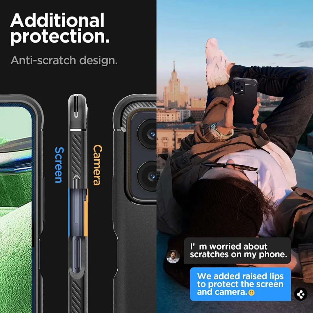 Spigen Rugged Armor ACS05787 Hoesje - Xiaomi Redmi Note 12 5G/Poco X5 - Zwart