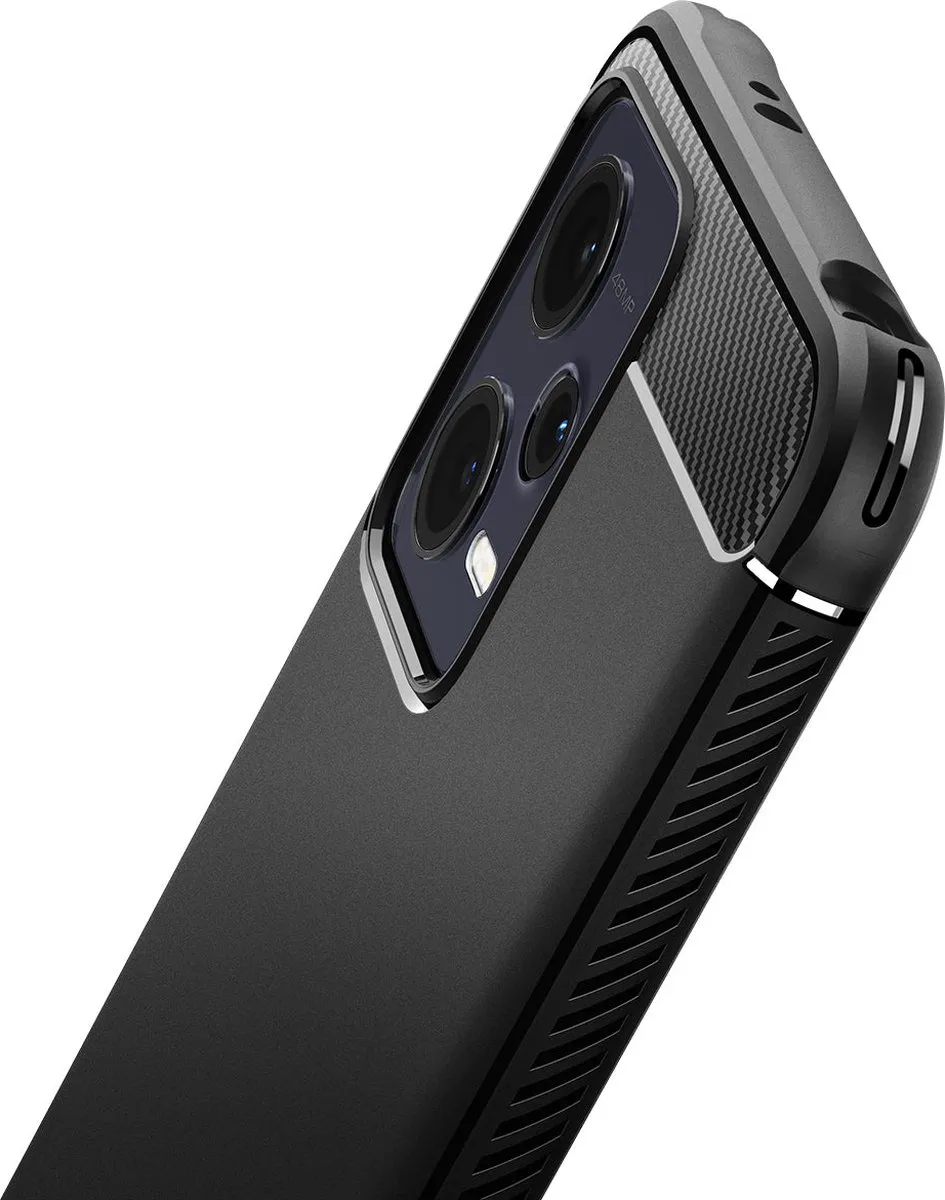 Spigen Rugged Armor ACS05787 Hoesje - Xiaomi Redmi Note 12 5G/Poco X5 - Zwart