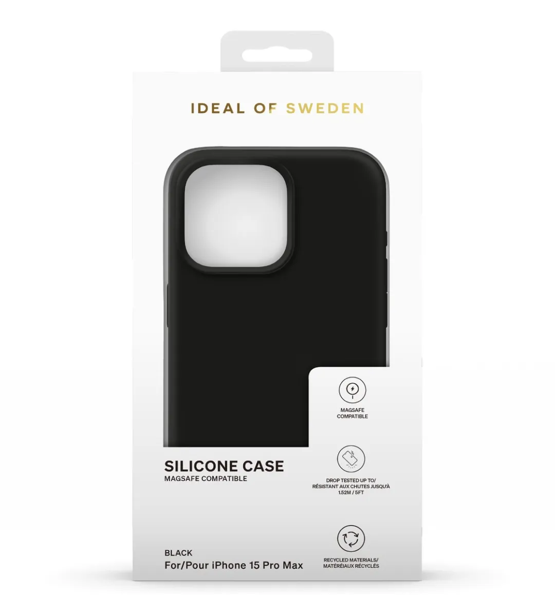 iDeal of Sweden iPhone 15 Pro Max Silicone Case - Zwart - IDSICMS-I2367P-01