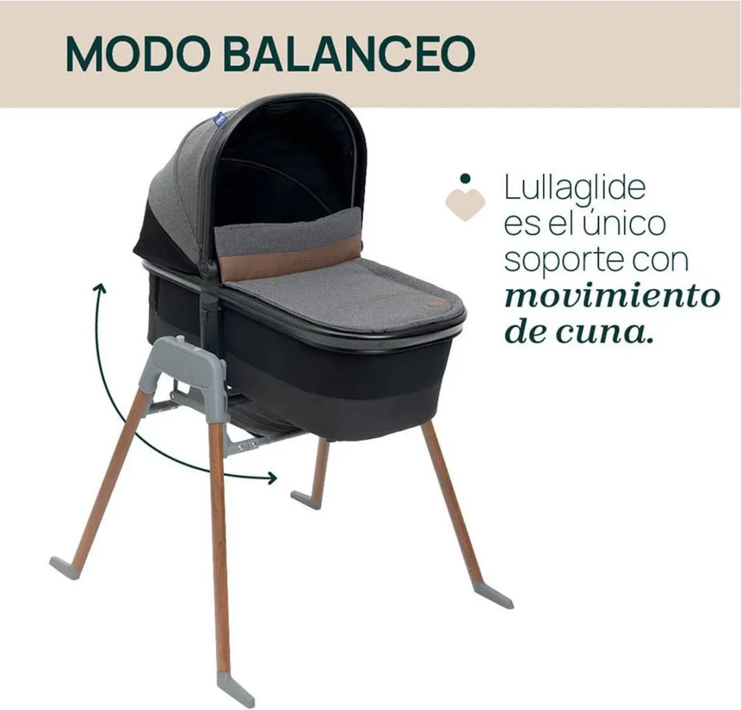 Chicco Lullaglide Steun Reiswieg - Grijs/Bruin