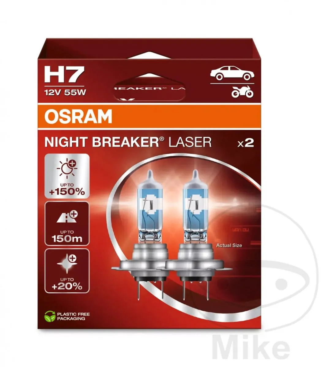 Osram Night Breaker Laser H7 Halogeen Autolampen