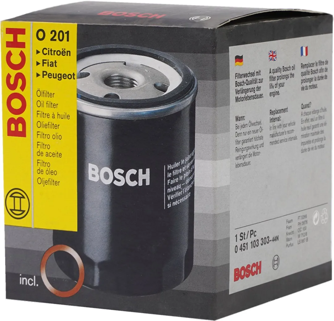 Bosch Oliefilter KSN O201 - o.a. Fiat/Peugeot/Citroën - afbeelding 2 van 3