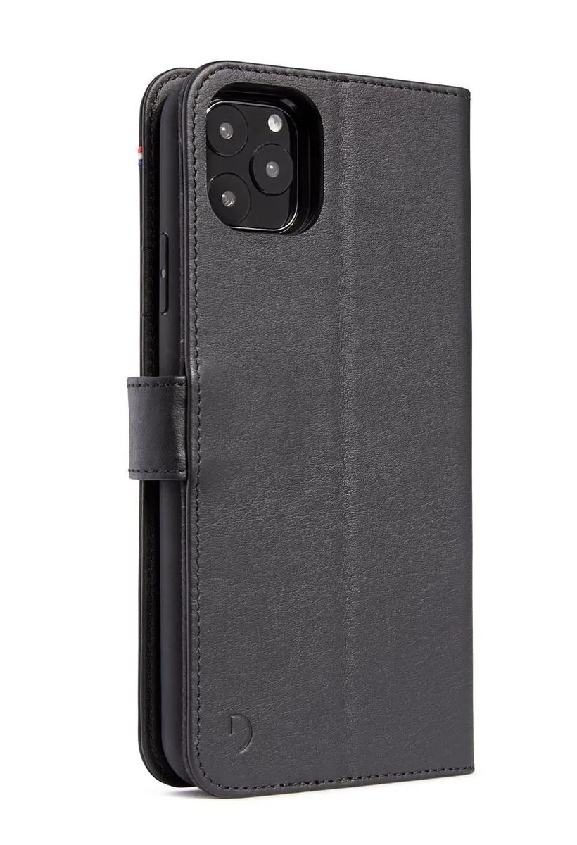 Decoded 2-in-1 Leather Booktype Hoes iPhone 11 Pro - 3 Pasjes - Zwart