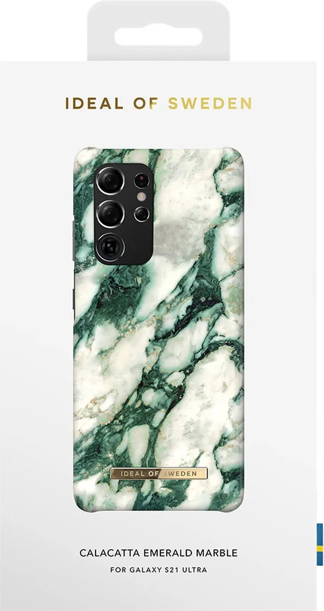 iDeal of Sweden Galaxy S21 Ultra Hardcase Calacatta Emerald Marble
