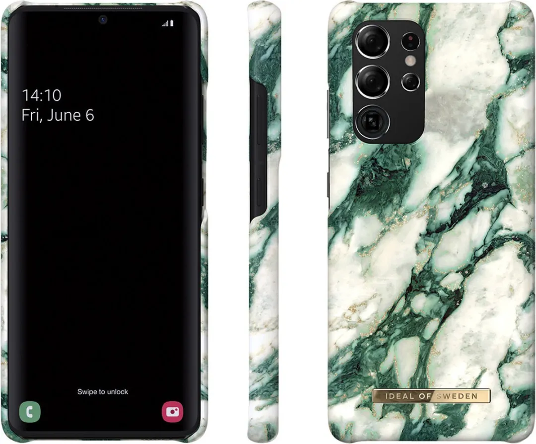 iDeal of Sweden Galaxy S21 Ultra Hardcase Calacatta Emerald Marble