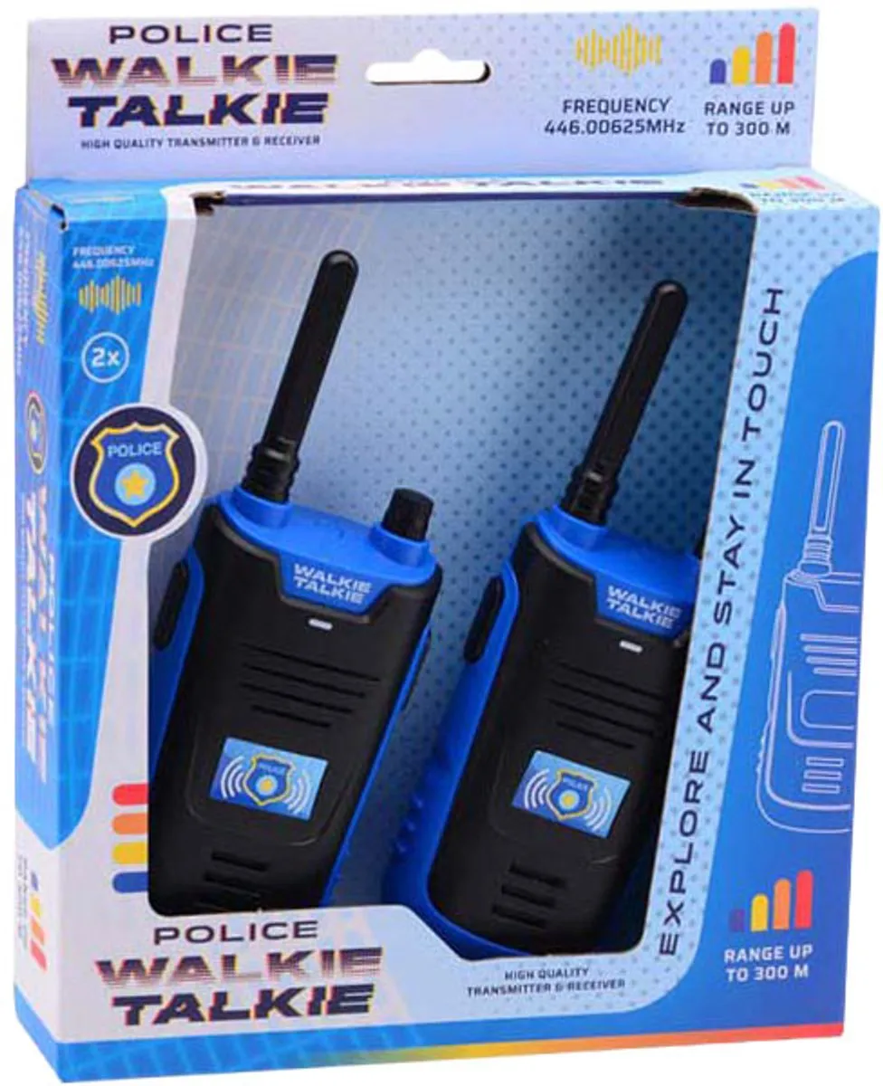 Johntoy Walkie Talkie 30035 - 2 Handsets Blauw
