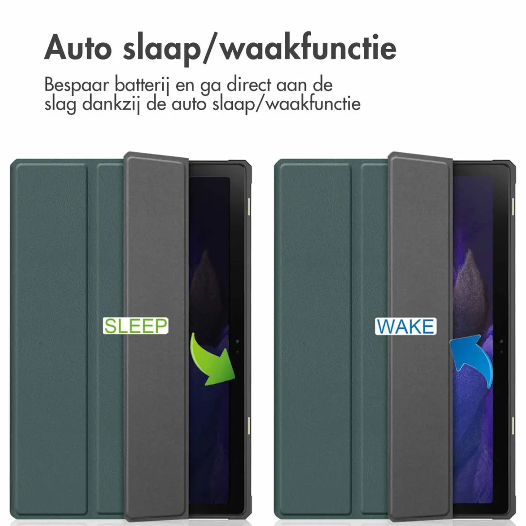 imoshiion Tablethoes Samsung Galaxy Tab A8 2021/2022 - 10.4" - Donkergroen