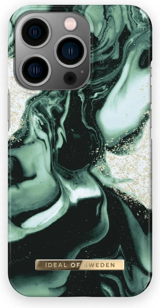 iDeal of Sweden iPhone 13 Pro Hoesje - Golden Olive Marble