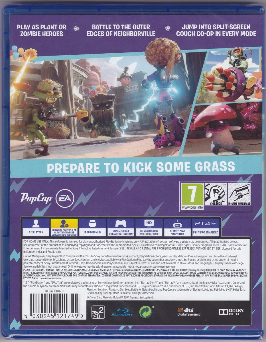 EA Plants vs Zombies Battle For Neighborville PS4