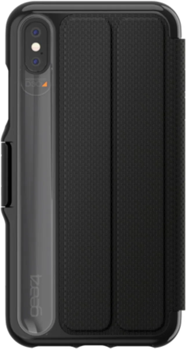 Gear4 Oxford Hoesje iPhone XS Max - 2 Pasjes - Zwart
