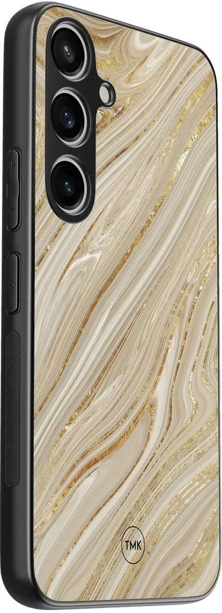 Casevibes Galaxy A35 TPU Hoesje - Golden Marble