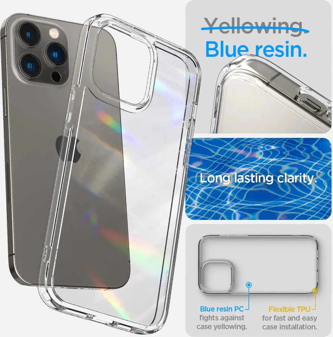 Spigen Ultra Hybrid ACS04960 Hoesje - iPhone 14 Pro - Transparant