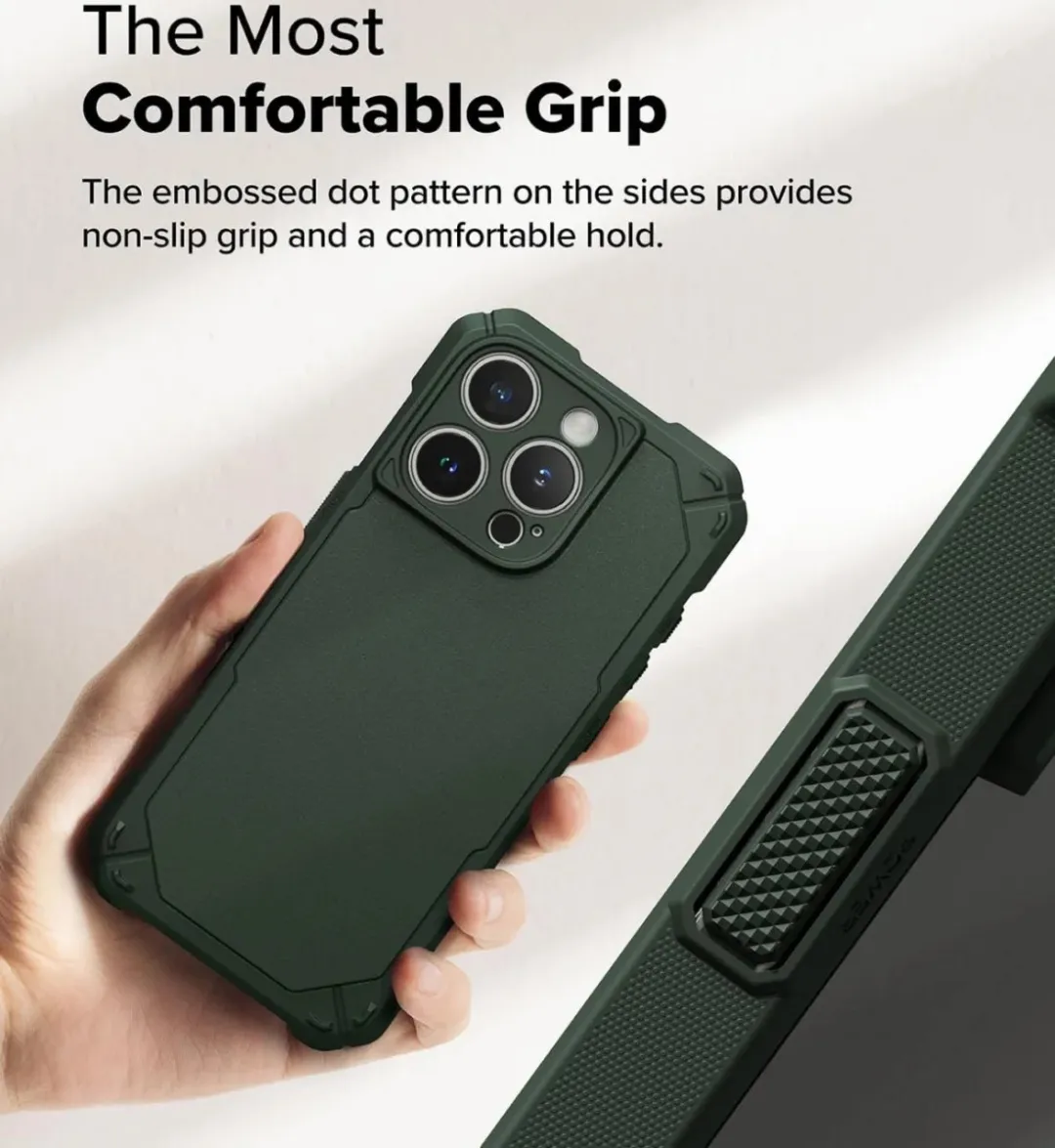 Ringke Rugged Gear Magnetic Hoesje iPhone 16 Pro - Groen