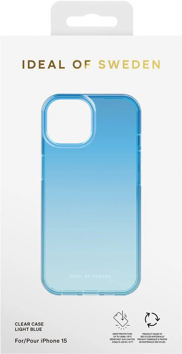 iDeal of Sweden Clear Case iPhone 15 - Lichtblauw