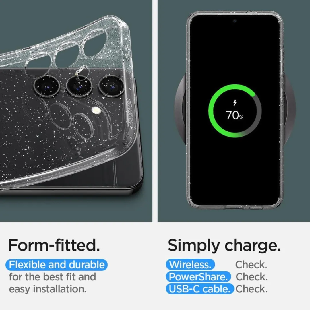 Spigen Liquid Crystal Hoesje ACS07345 - Samsung Galaxy S24 - Transparant
