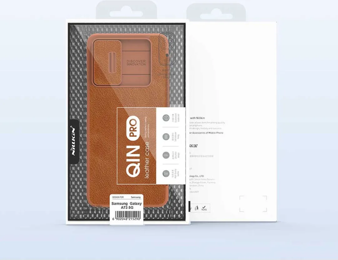 Nillkin Qin Leren Holsterhoes Samsung Galaxy A73 - Zwart - afbeelding 5 van 6