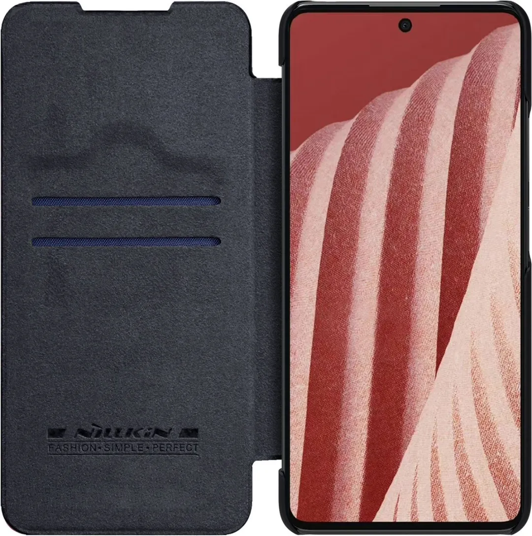 Nillkin Qin Leren Holsterhoes Samsung Galaxy A73 - Zwart - afbeelding 3 van 6