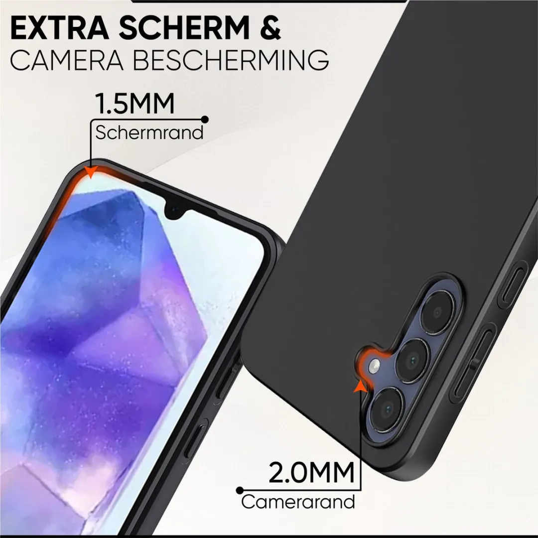 NUVEX Siliconen Hoesje Samsung Galaxy A16 - Zwart